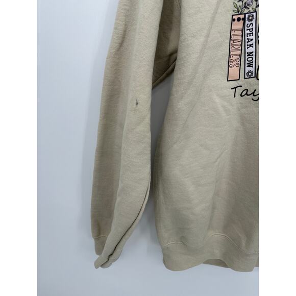 Taylor Swift Taylors Version Albums As Books Crewneck Sweatshirt Cream Size S/M - Picture 3 of 7